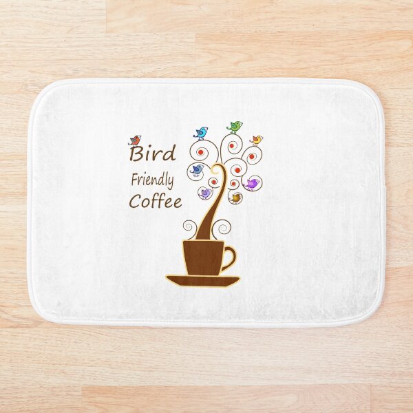 Save Birds' Habitats with Bird Friendly Coffee Bath Mat