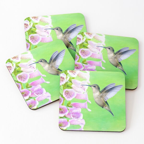 Item preview, Hummingbird and Foxglove designed and sold by FineArtography.