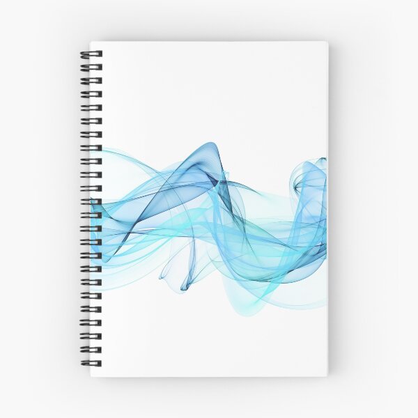 Item preview, abstract blue waves designed and sold by Orderposter.