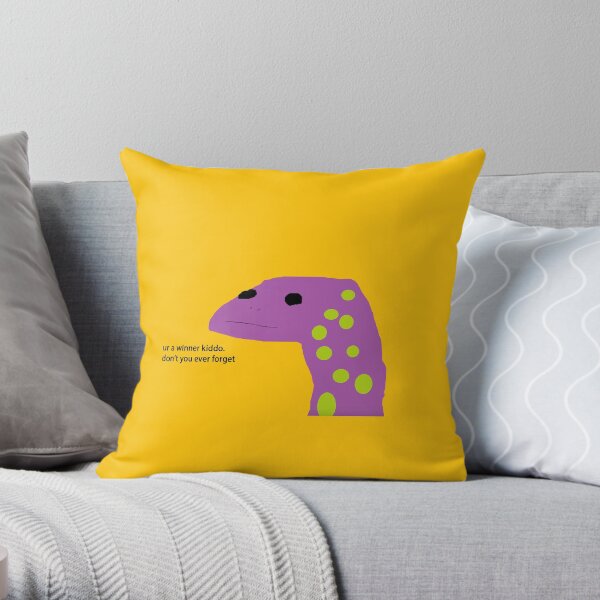 Motivational Lizard Throw Pillow
