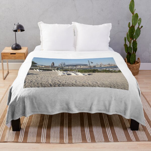 Item preview, Beach, Manhattan Skyline, Hudson River, Hoboken, New Jersey designed and sold by lenspiro.