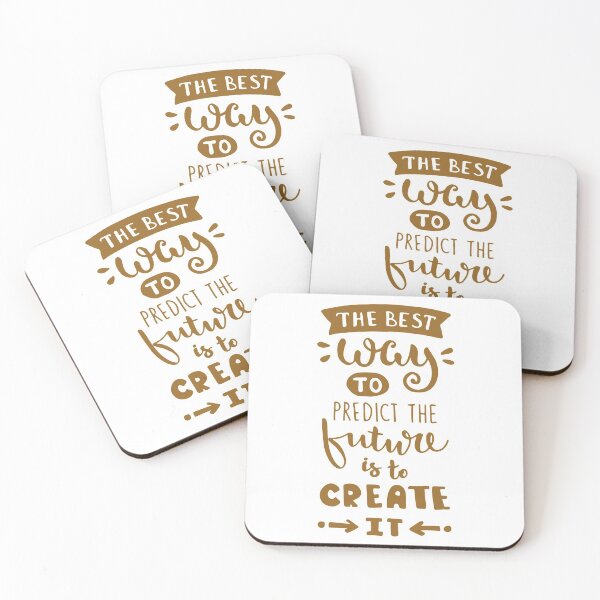 Item preview, Motivational Inspirational and Positive quote - the best way to predict the future is to create it typography text art by Word Fandom - wordfandom designed and sold by Kerry Pritchard.