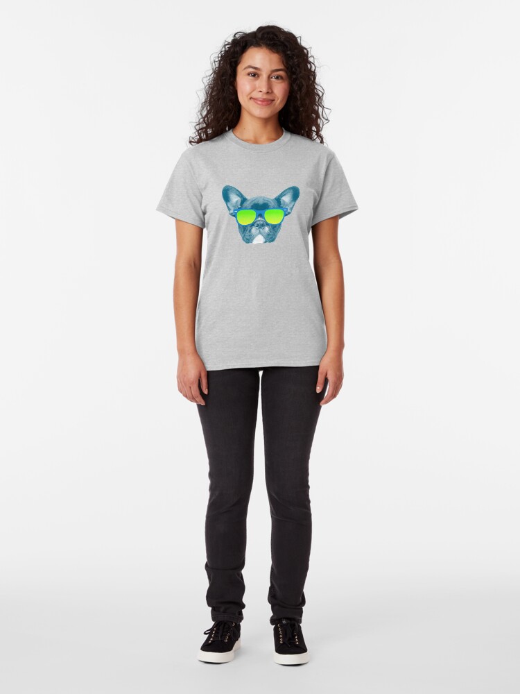 Alternate view of Cool Dog wearing Sunglasses Classic T-Shirt