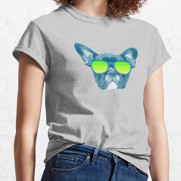 Cool Dog wearing Sunglasses Classic T-Shirt