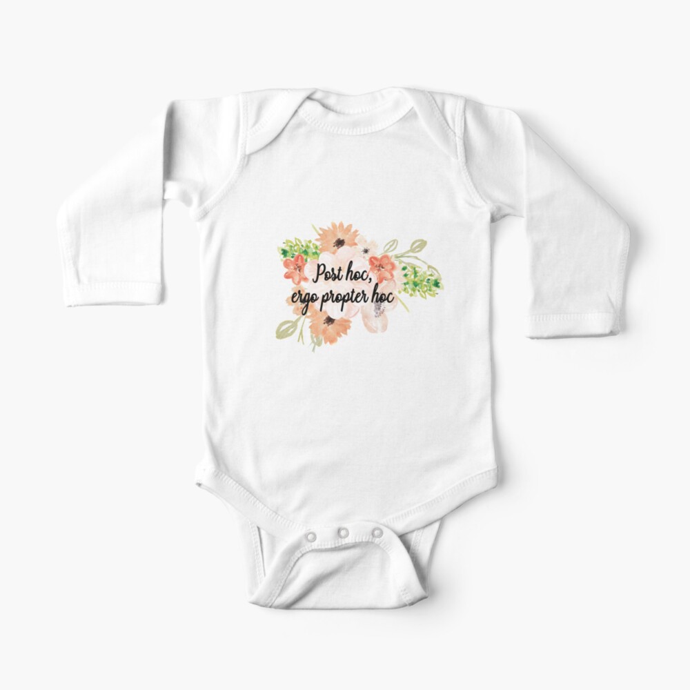 Post Hoc Ergo Propter Hoc Baby One Piece By Aluap106 Redbubble