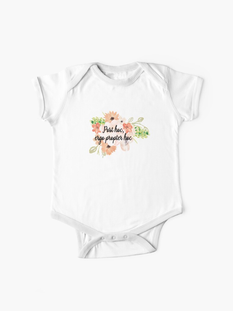 Post Hoc Ergo Propter Hoc Baby One Piece By Aluap106 Redbubble
