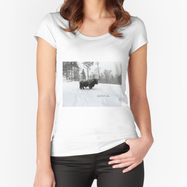 Winter's Day Fitted Scoop T-Shirt