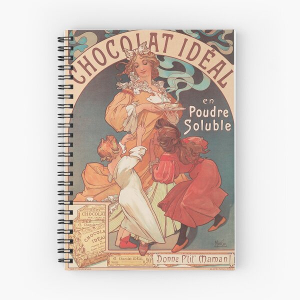 Item preview, Chocolate Ideal, Mucha, Vintage Poster designed and sold by vintagevivian.