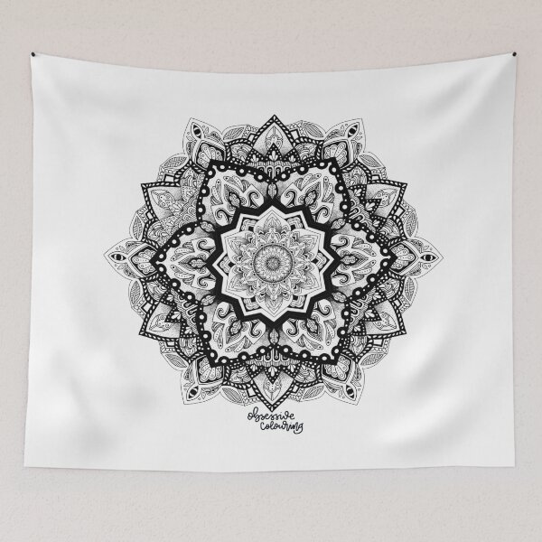 Item preview, Mandala Art - Rose by Obsessive Colouring designed and sold by Obsessive Colouring.