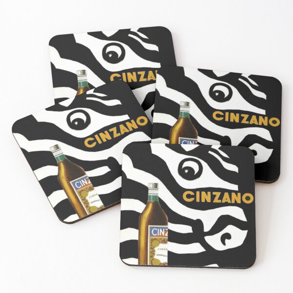 Item preview, Cinzano, Zebra, Retro Vintage Animal Poster designed and sold by vintagevivian.