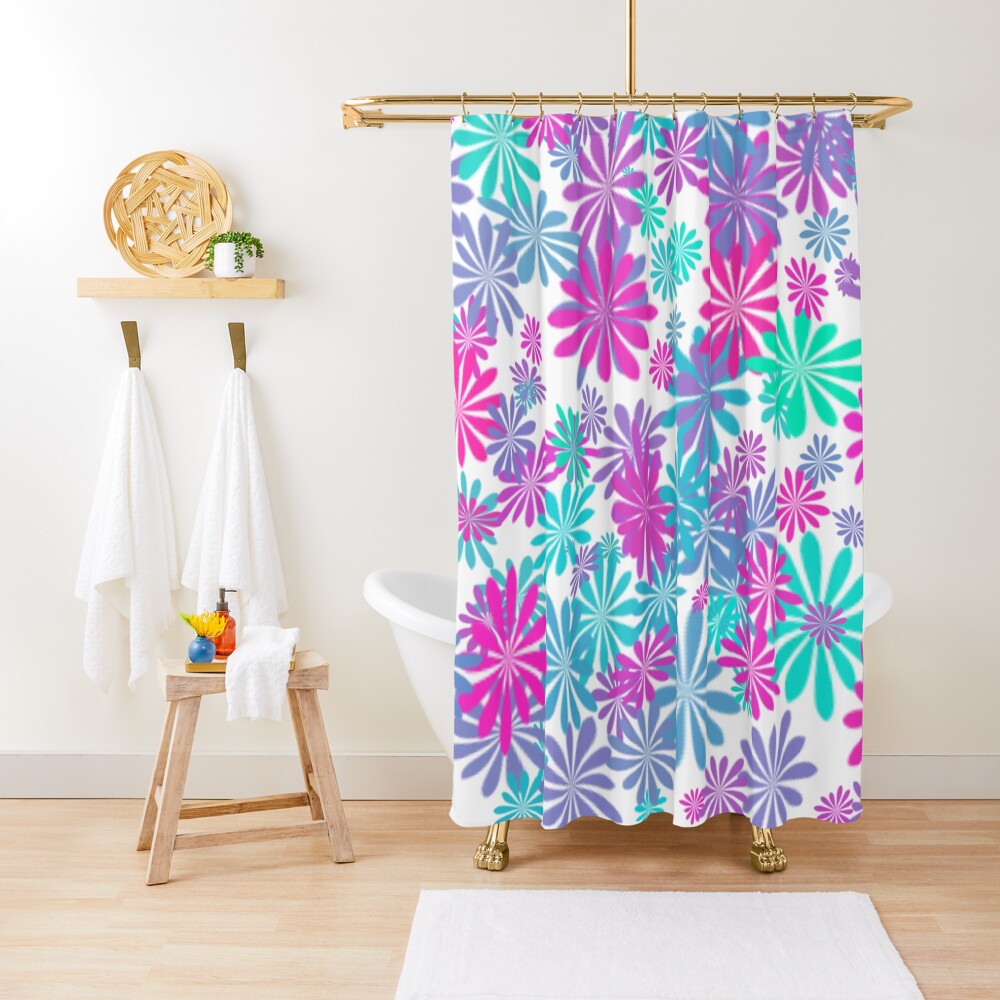 Flower power Shower Curtain