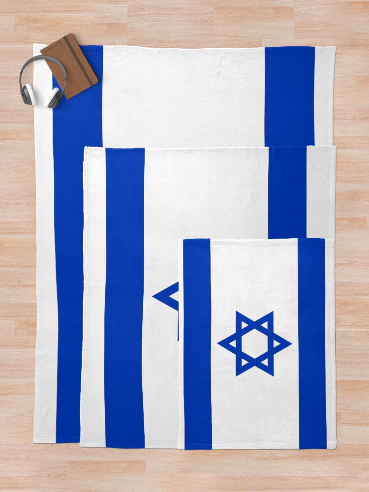 "Israel Flag Israeli Patriotic" Throw Blanket by YLGraphics Redbubble