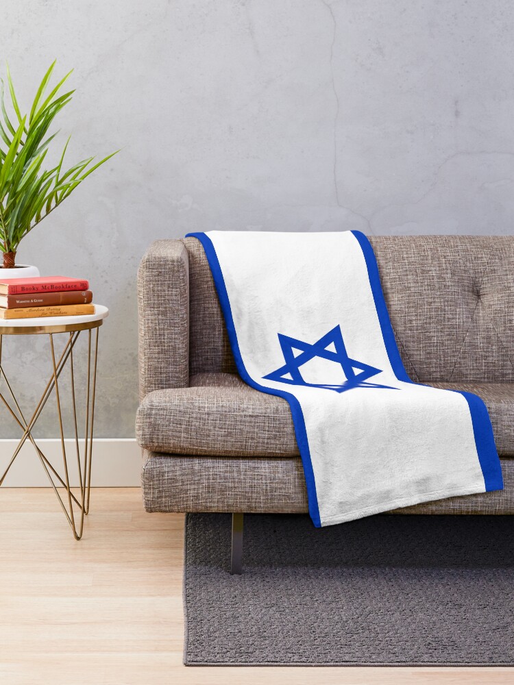 "Israel Flag Israeli Patriotic" Throw Blanket by YLGraphics Redbubble