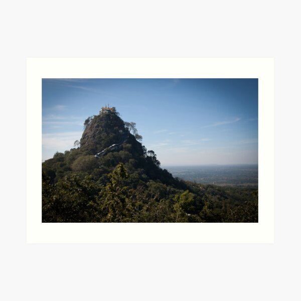 Mount Popa - the Mount Olympus of Burma Art Print