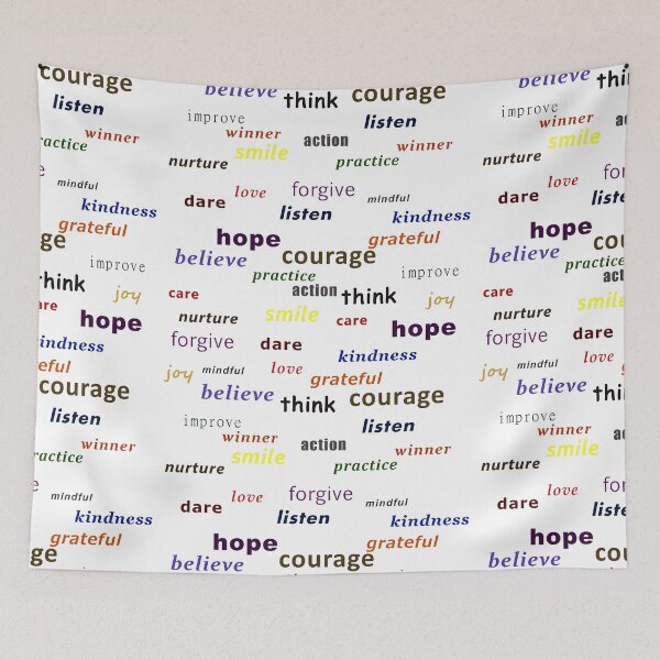 Item preview, Colorful words of encouragement designed and sold by Trendature Online .
