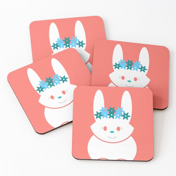 Item preview, Lucky Coral Bunny designed and sold by bunhuggerdesign.