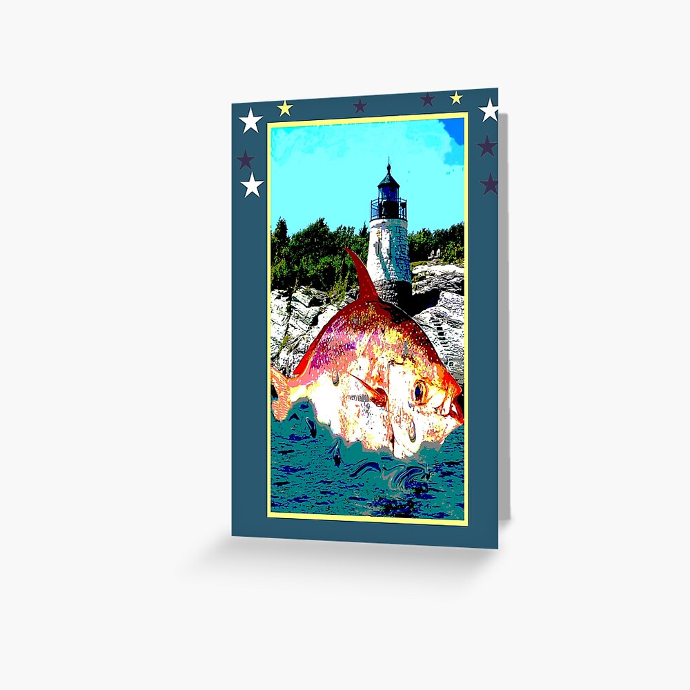 A Splash on the Rocks Greeting Card