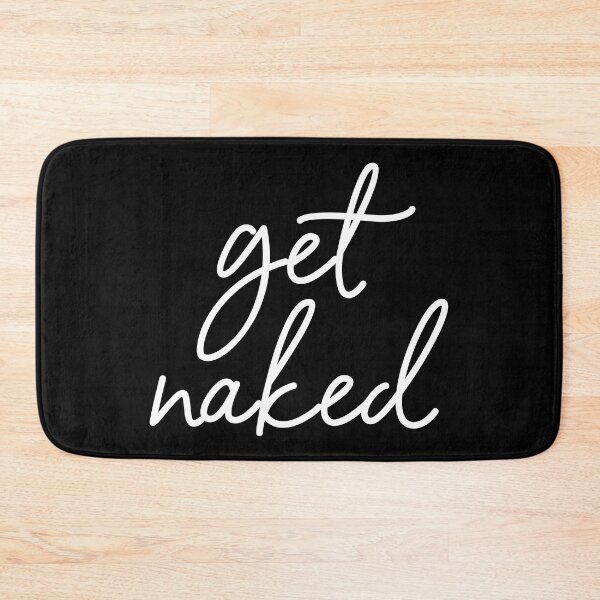 get naked - bathroom decor Bath Mat