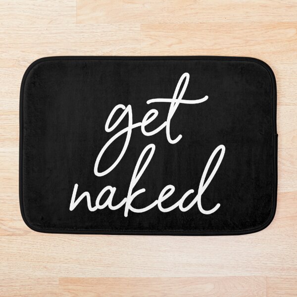 get naked - bathroom decor Bath Mat