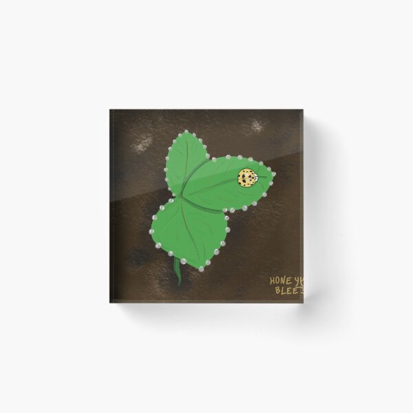 Item preview, Ladybug on Strawberry Leaves designed and sold by honeybleeart.