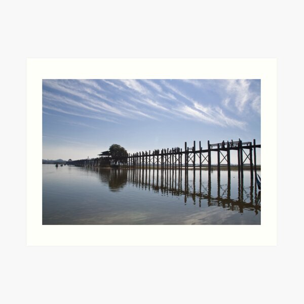 Amarapura U Beins Bridge Art Print