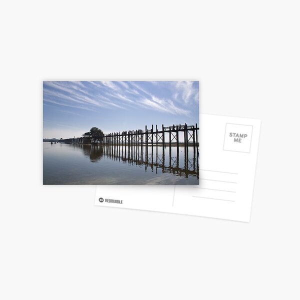 Amarapura U Beins Bridge Postcard