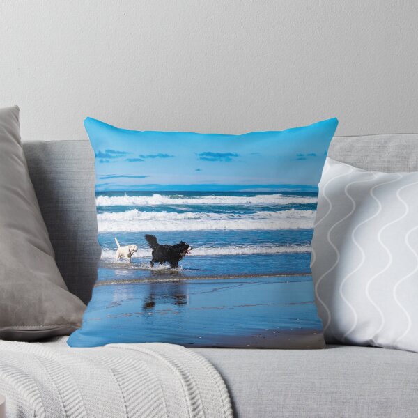 Item preview, Two Dogs Running on the Beach designed and sold by blueskiesforme.