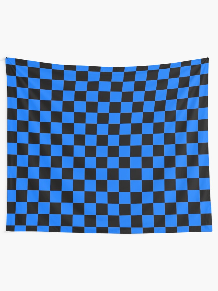black and blue checkerboard