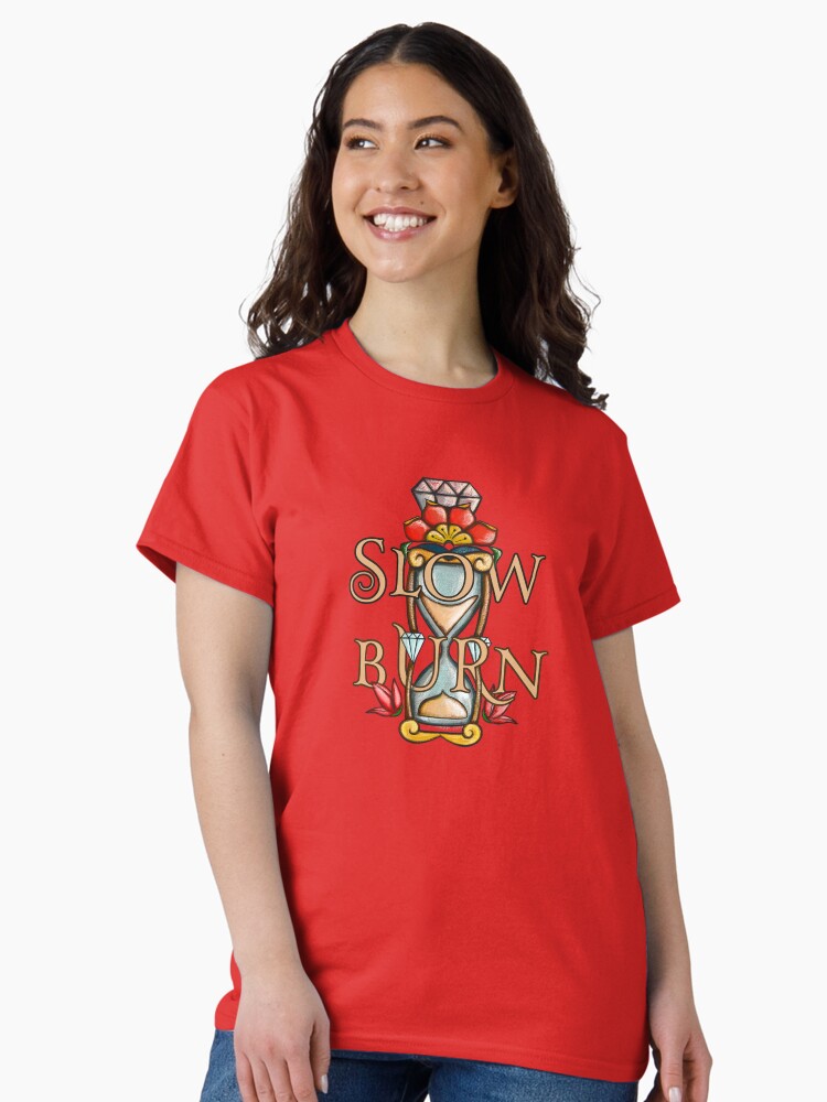 Thumbnail 2 of 7, Classic T-Shirt, slow burn designed and sold by crockerypress.