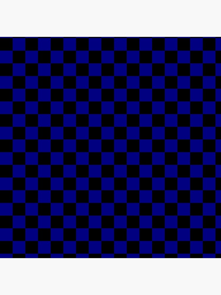 black and blue checkerboard