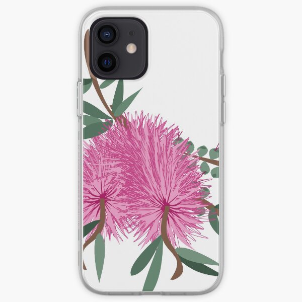 Australian Native Pink Bottlebrush Flower iPhone Soft Case