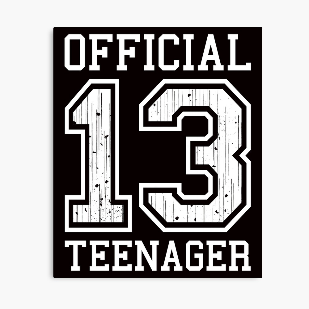 Impression Photo Cadeau Officiel Pour Adolescent 13e Anniversaire Pour Filles Ou Garcons 13 Par Premiumtshirts Redbubble