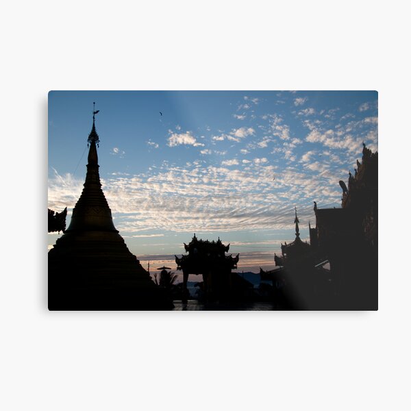Mahamuni Paya Sunrise Metal Print