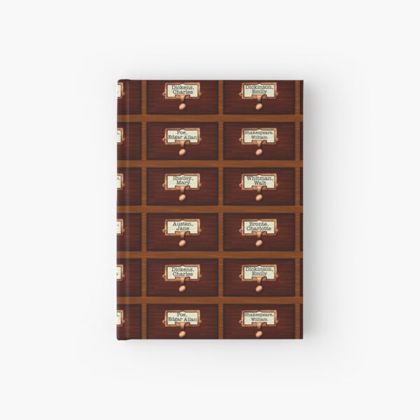Item preview, Retro Library Card Catalog Drawers with Author Names designed and sold by emkayhess.