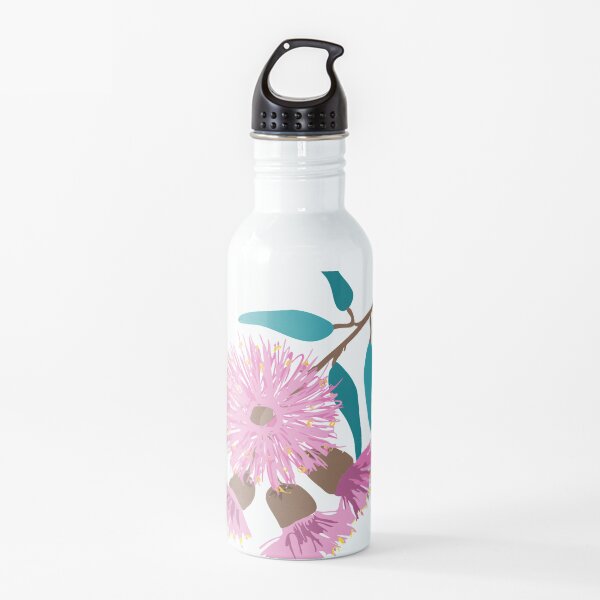 Australian Pink Gum Blossom Water Bottle