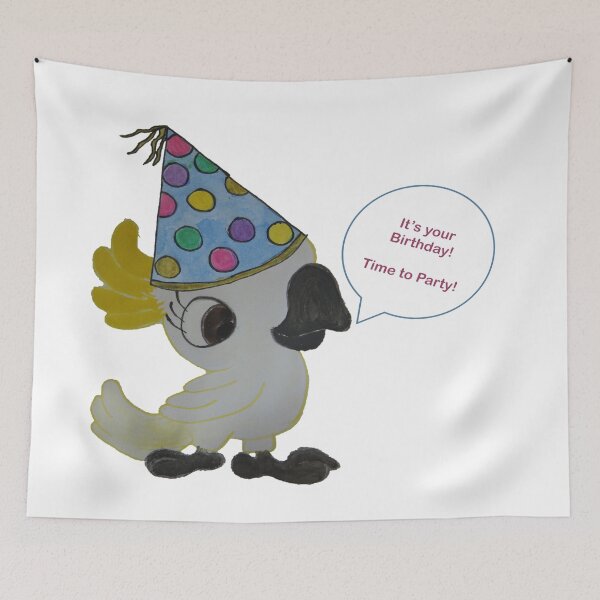 Item preview, Cockatoo Birthday - Time to Party designed and sold by ABY-Creative.