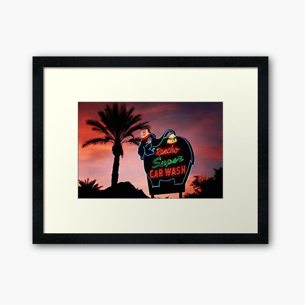 Iconic Palm Springs California Framed Art Print