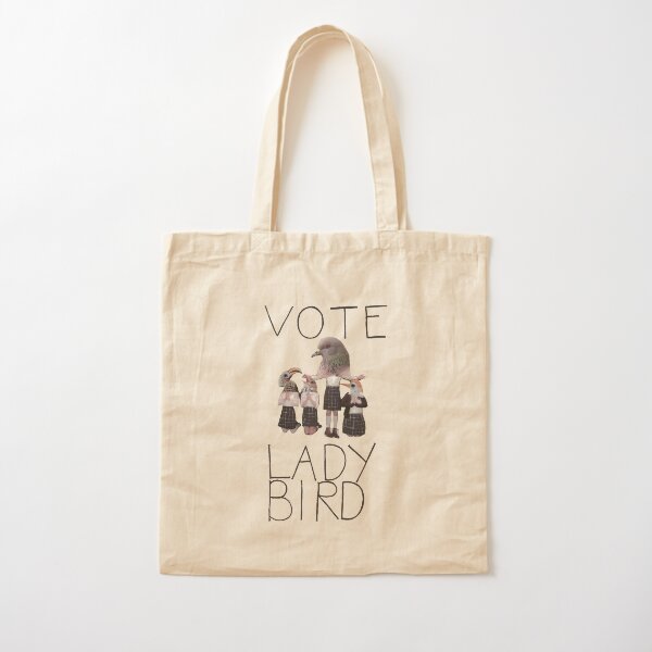 Vote Lady Bird Cotton Tote Bag