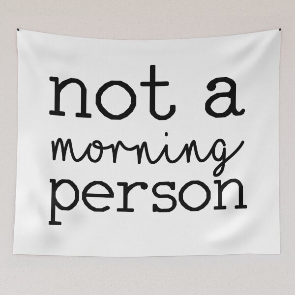 Item preview, not a morning person designed and sold by gingerlouls.