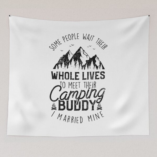 Item preview, Travel Camping Buddy Married Mine Men Husband Wife Camper designed and sold by findgreatshirts.