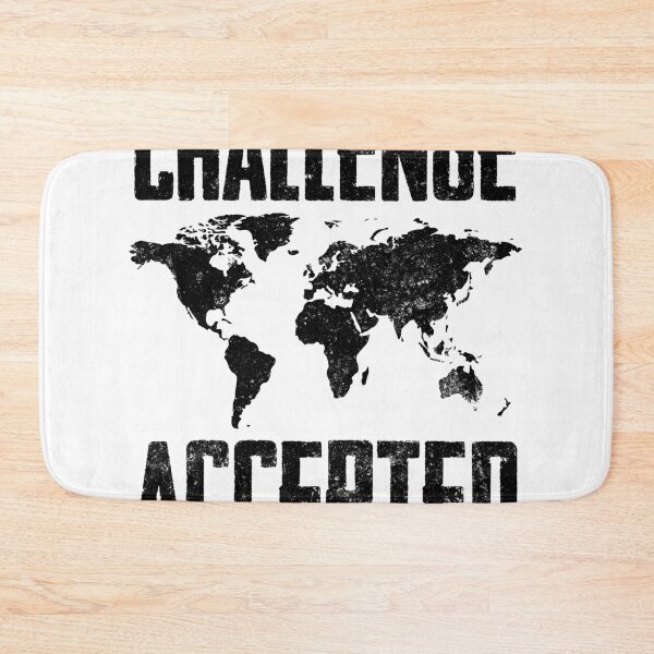 Item preview, Challenge Accepted Map | Travel World Traveler Gifts & Map designed and sold by findgreatshirts.