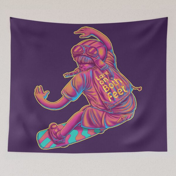Item preview, land on booth feet the skateboarder designed and sold by unfamouzzz.