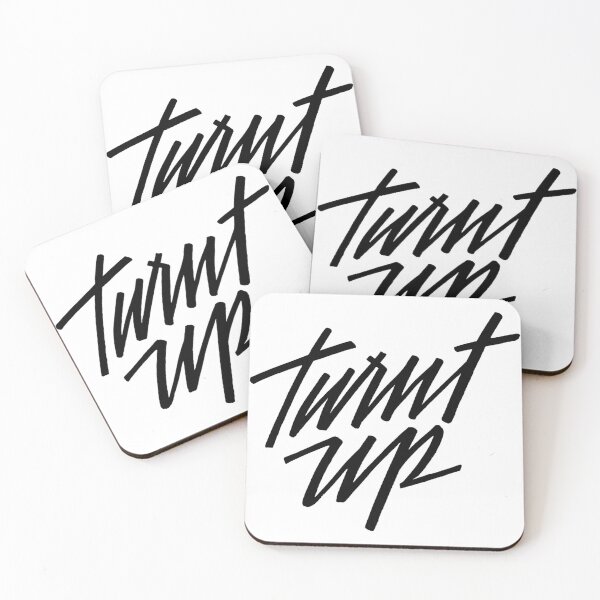 Item preview, Motivational Inspirational and Positive quote -  turnt up typography text art by Word Fandom - wordfandom designed and sold by Kerry Pritchard.