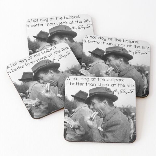 Item preview, Humphrey Bogart - Ballpark vs.The Ritz - Print designed and sold by VintageTeesNow.