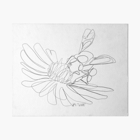 Vista previa del artículo con la obra «Abeja en flor - Onelineart - Isa Miller - Blanco y negro», diseñado y vendido por Isa-Miller.
