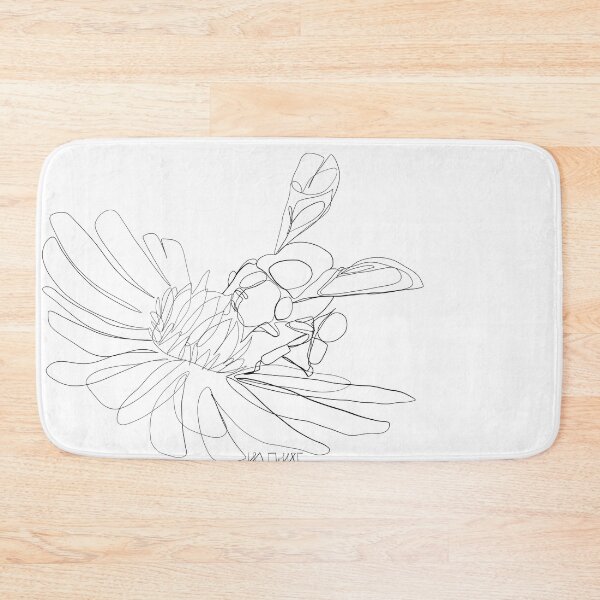 Item preview, Kopie von Bee on Flower - Onelineart by Isa Miller designed and sold by Isa-Miller.