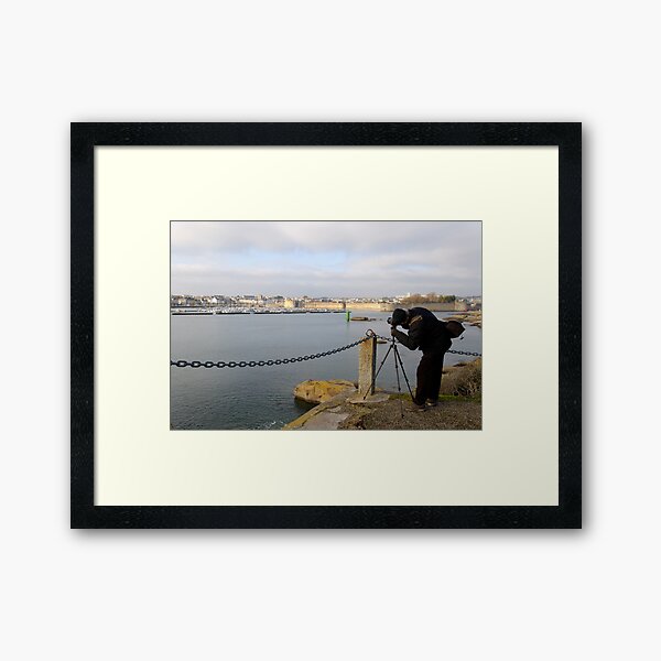 You are going to have a torticollis ! Framed Art Print