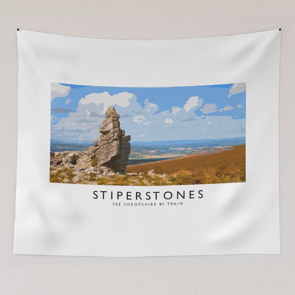 Item preview, Stiperstones (Railway Poster) designed and sold by andrewroland.
