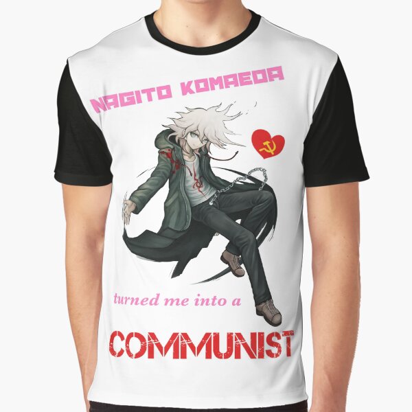 Vista previa del artículo con la obra «Nagito Komaeda comunista», diseñado y vendido por badmintonmom.