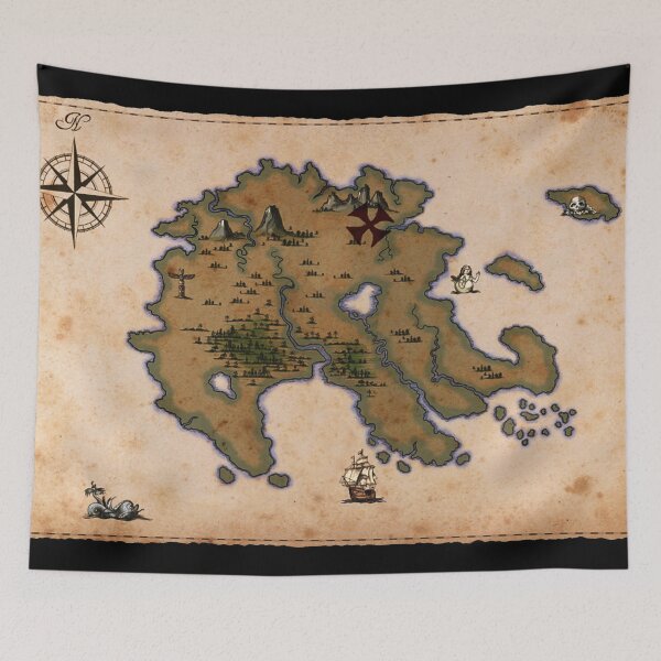 Item preview, Once Upon a Time Map designed and sold by CapnMarshmallow.